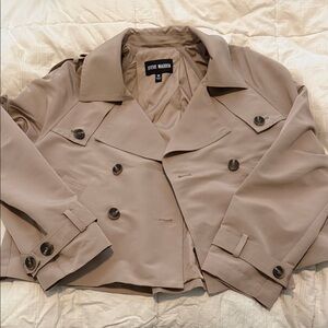 Steve Madden Tan cropped trench Jacket